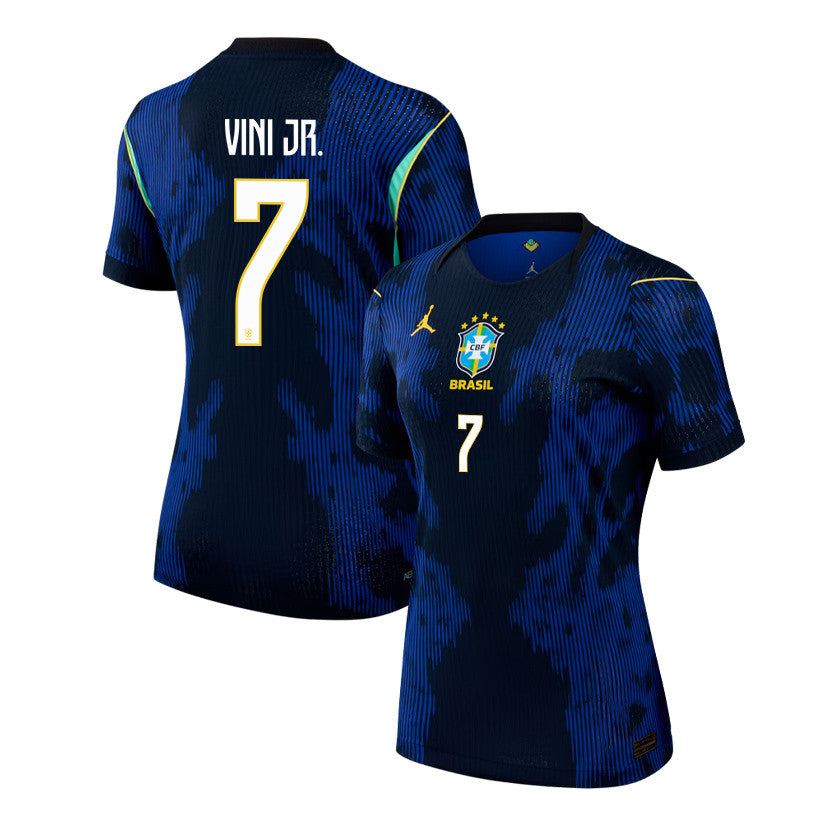 Vinícius Júnior 7 Women's Brazil National Team 2026 Away Jersey - Blue