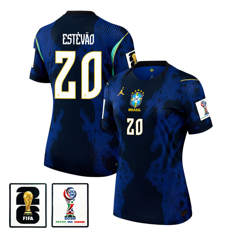 Estêvão 20 Women's Brazil National Team 2026 Away Jersey - Blue