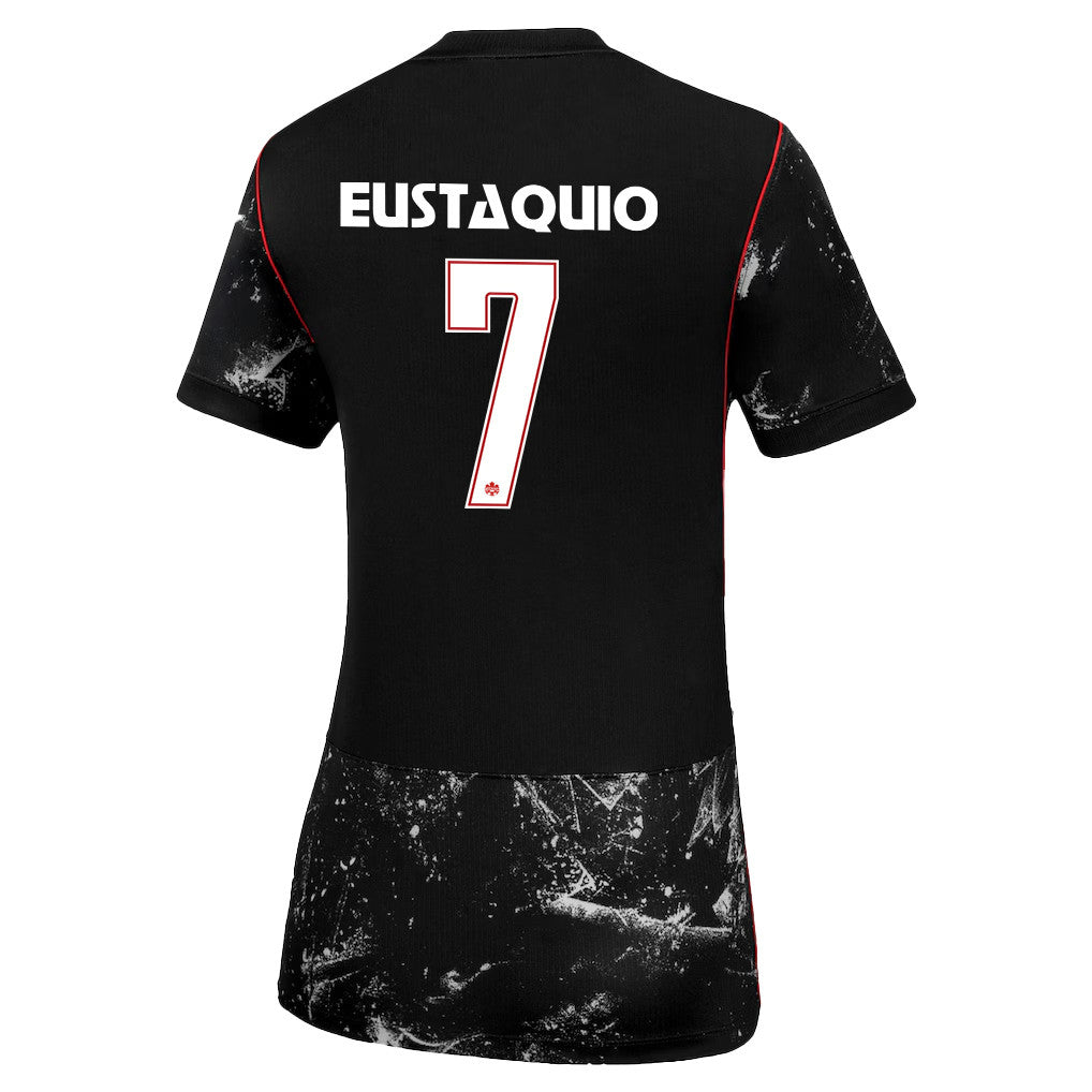 Stephen Eustáquio 7 Women's Canada National Team 2026 Away Jersey - Black