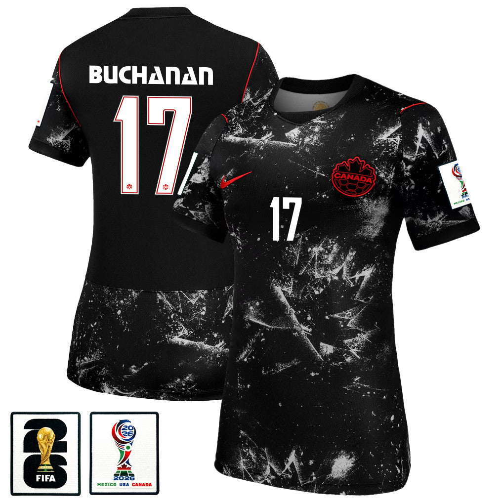 Kadeisha Buchanan 17 Women's Canada National Team 2026 Away Jersey - Black