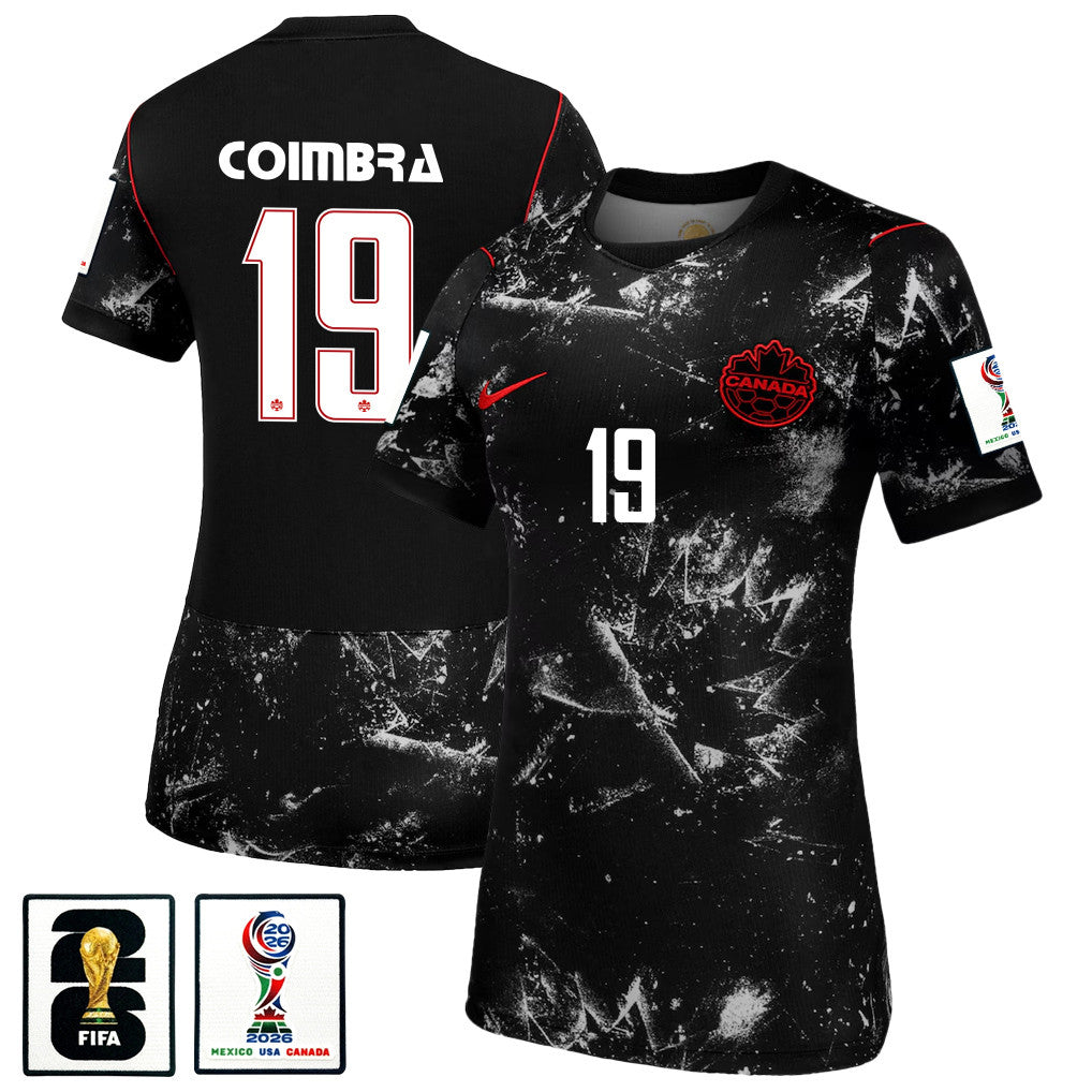 Tiago Coimbra 19 Women's Canada National Team 2026 Away Jersey - Black
