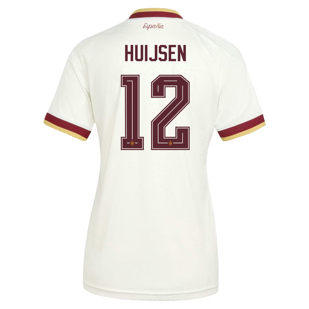 Dean Huijsen 12 Women's Spain National Team 2026 Away Jersey - White