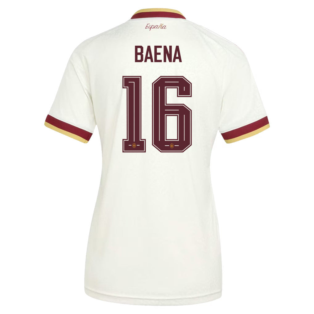 Alex Baena 16 Women's Spain National Team 2026 Away Jersey - White