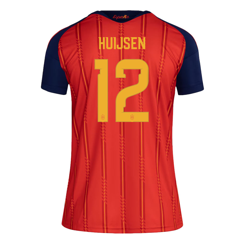 Dean Huijsen 12 Women's Spain National Team 2026 Home Jersey - Red