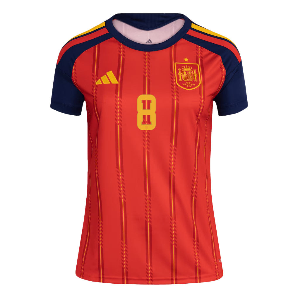 Pedri 8 Women's Spain National Team 2026 Home Jersey - Red