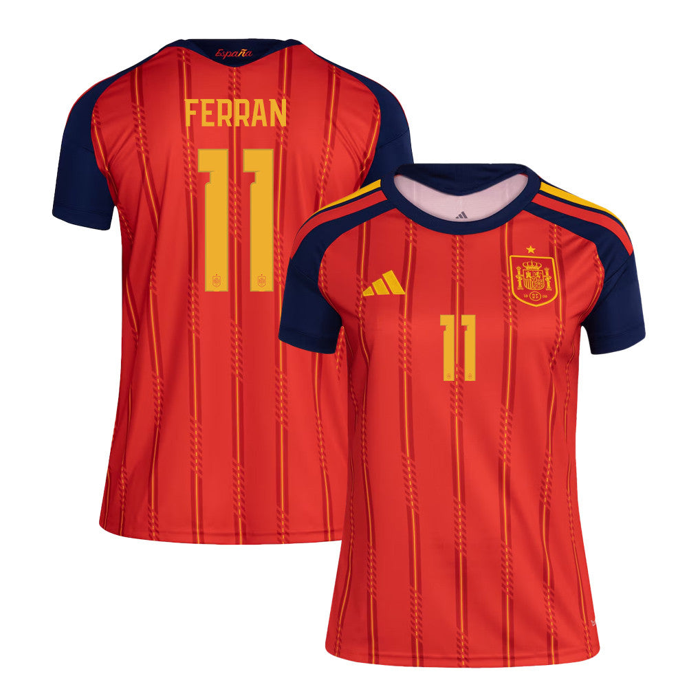 Ferran Torres 11 Women's Spain National Team 2026 Home Jersey - Red