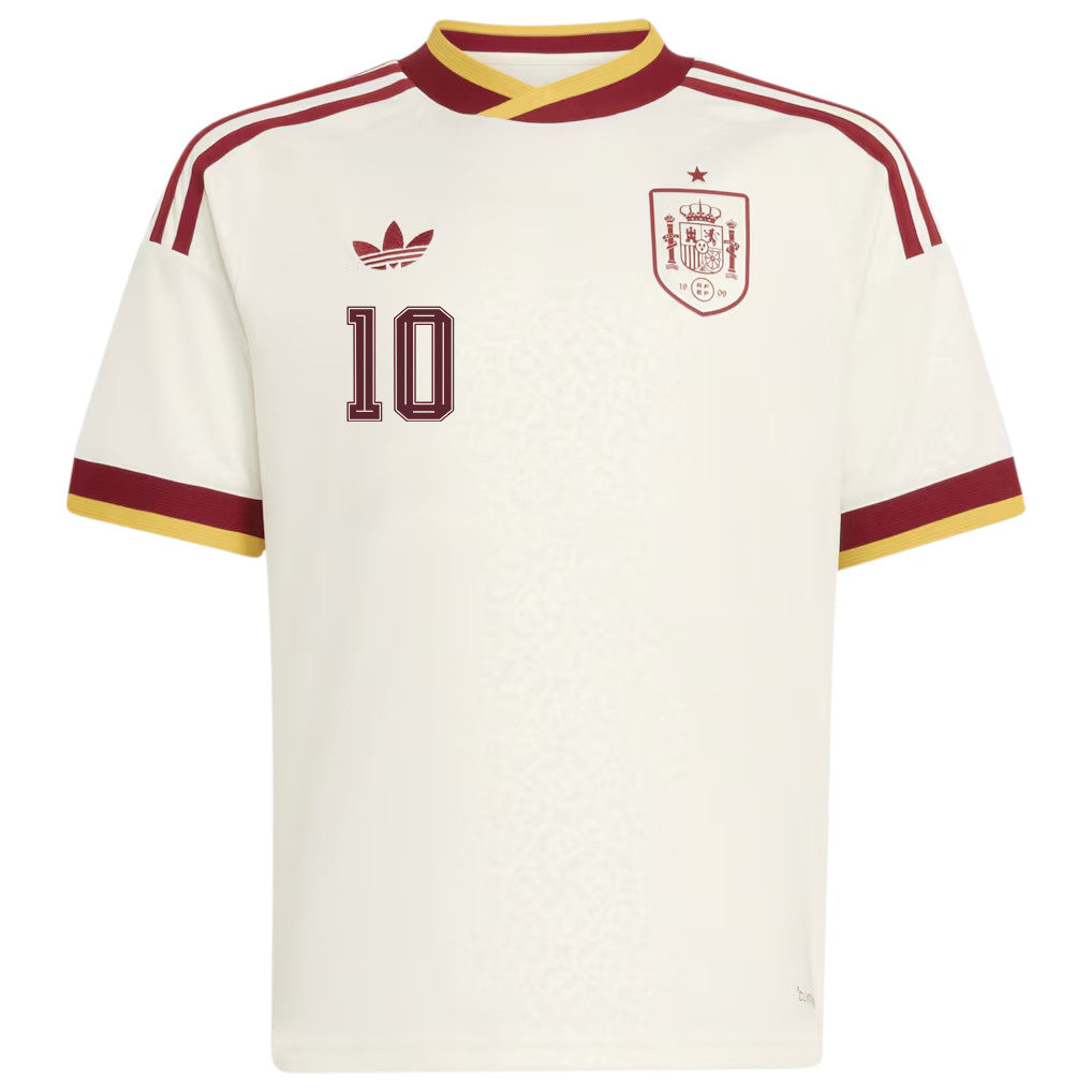 Aymeric Laporte 10 Spain National Team 2026 Youth Away Jersey - White