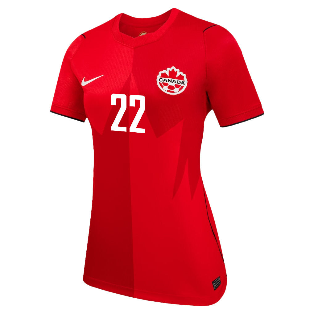 Richie Laryea 22 Women's Canada National Team 2026 Home Jersey - Red