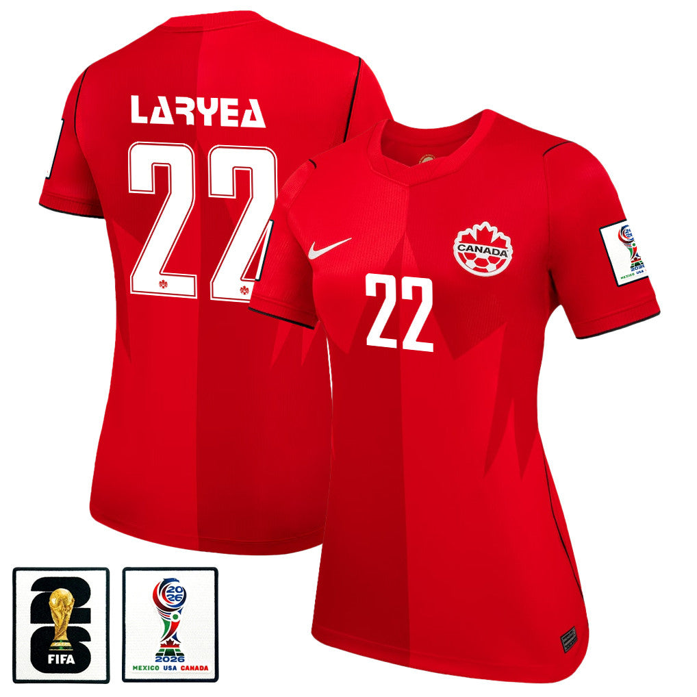 Richie Laryea 22 Women's Canada National Team 2026 Home Jersey - Red