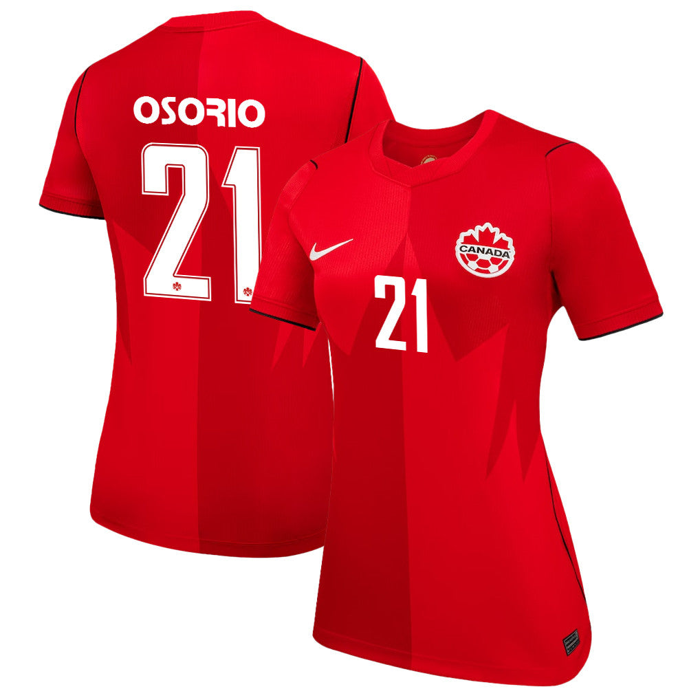 Jonathan Osorio 21 Women's Canada National Team 2026 Home Jersey - Red