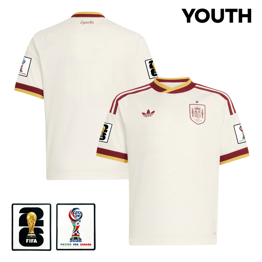 Spain National Team 2026 Youth Away Jersey - White