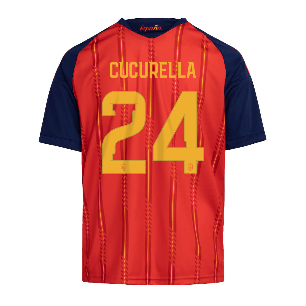 Marc Cucurella 24 Youth Spain National Team 2026 Home Jersey - Red