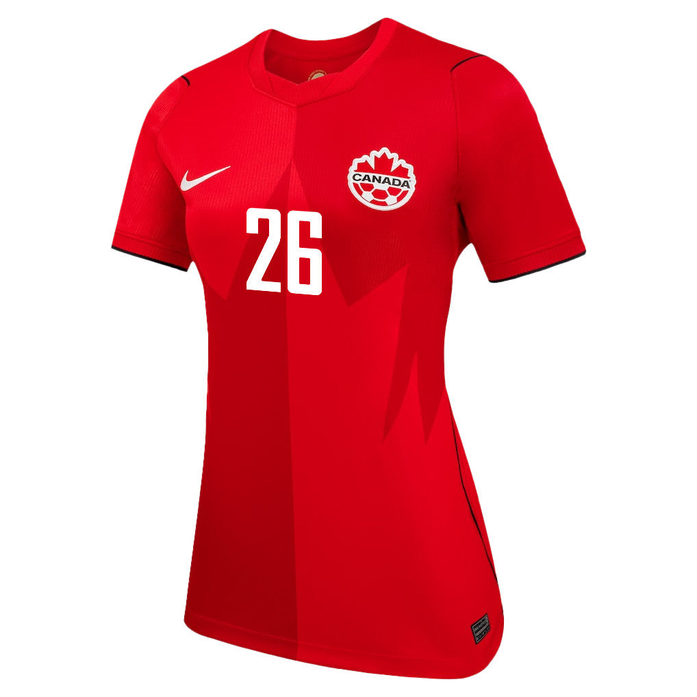 Marcelo Flores 26 Women's Canada National Team 2026 Home Jersey - Red