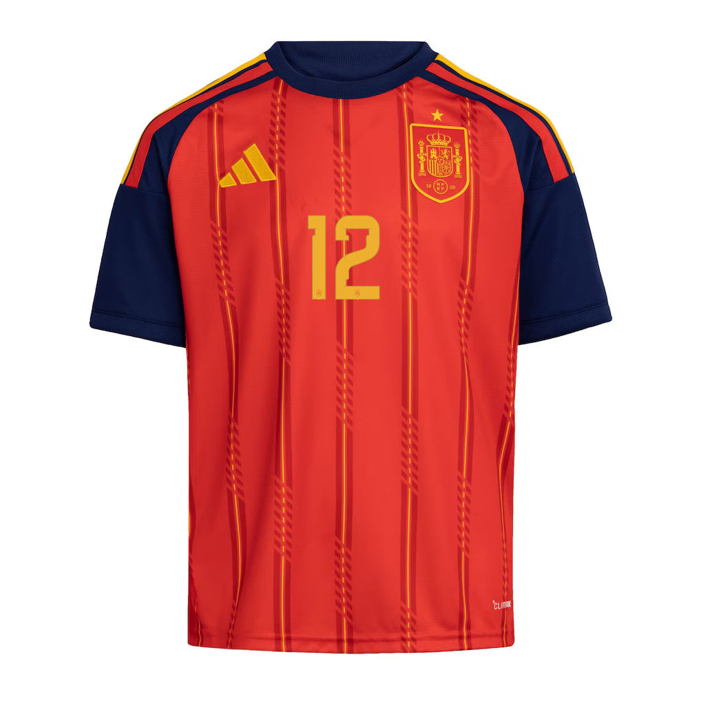 Álex Grimaldo 12 Youth Spain National Team 2026 Home Jersey - Red