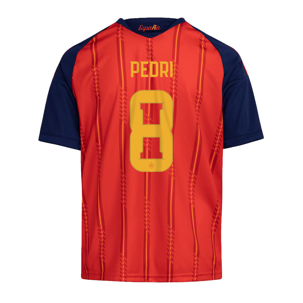Pedri 8 Youth Spain National Team 2026 Home Jersey - Red