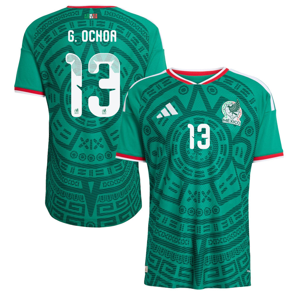 Guillermo Ochoa 13 Mexico National Team 2026 Home Jersey - Green, Men