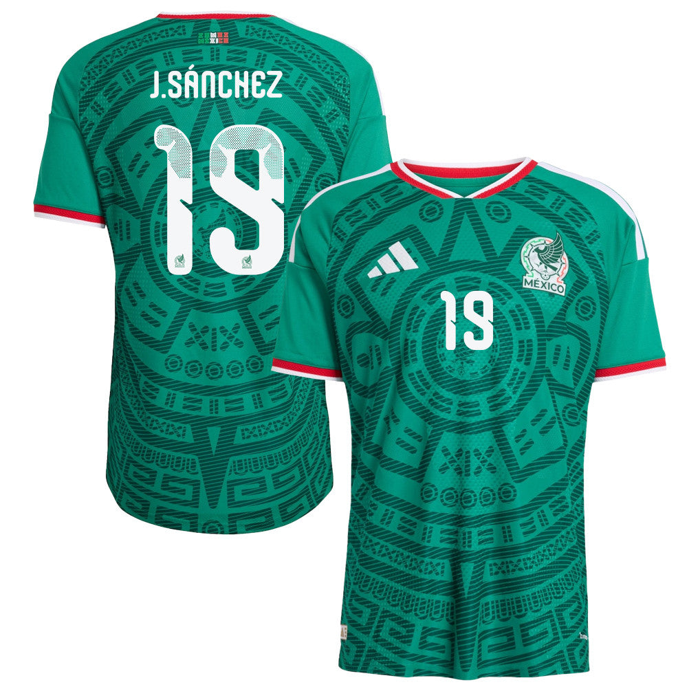 Jorge Sánchez 19 Mexico National Team 2026 Home Jersey - Green, Men