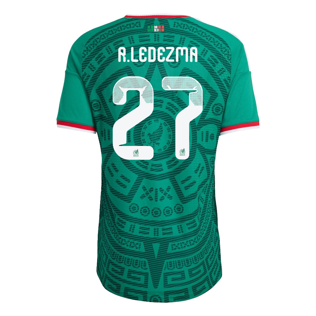 Richard Ledezma 27 Mexico National Team 2026 Home Jersey - Green, Men
