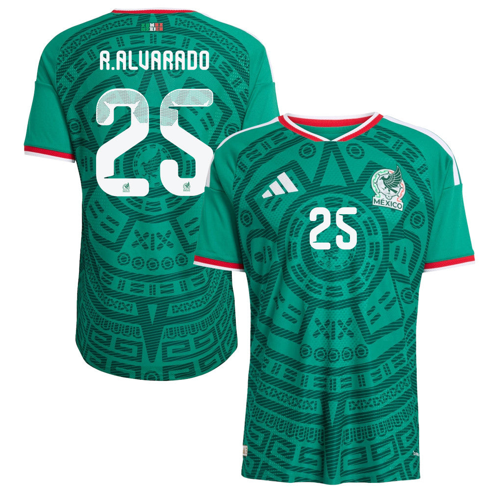 Roberto Alvarado 25 Mexico National Team 2026 Home Jersey - Green, Men