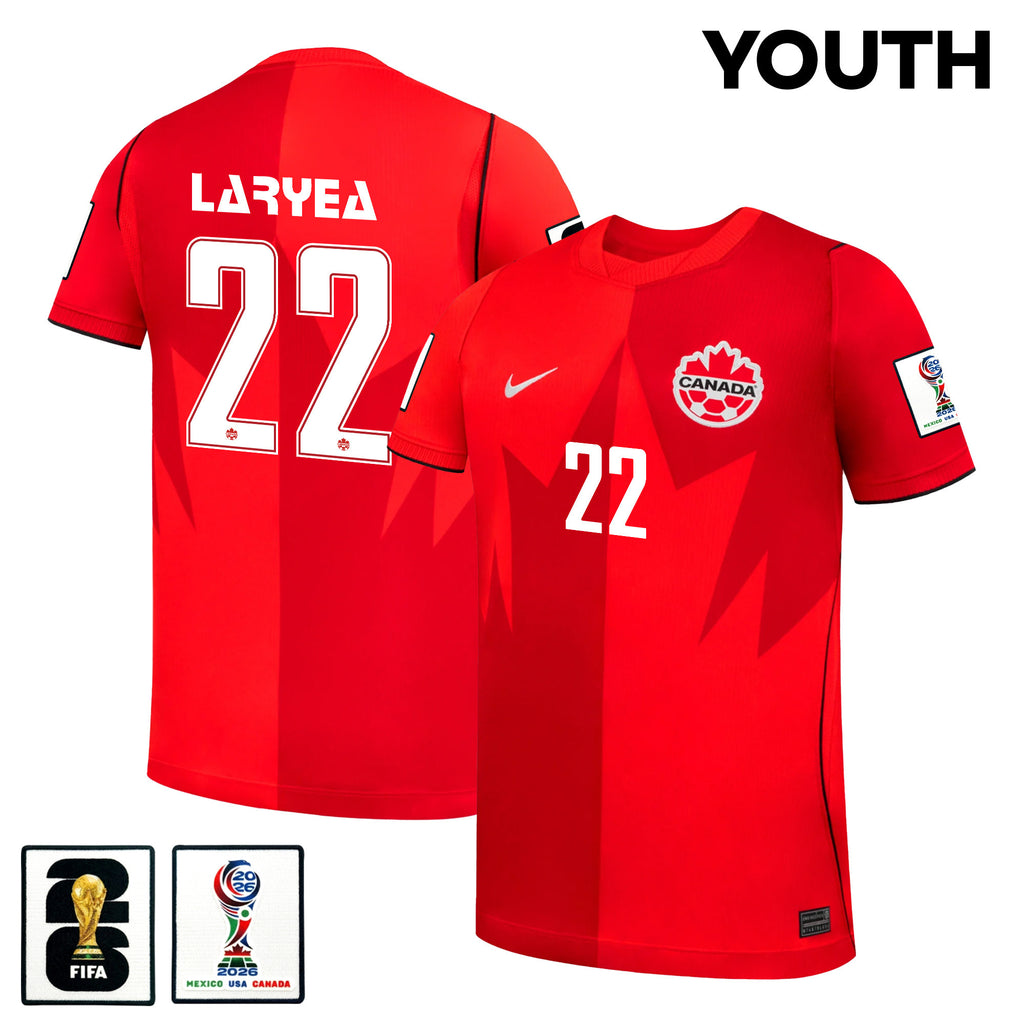 Richie Laryea 22 Youth Canada National Team 2026 Home Jersey - Red