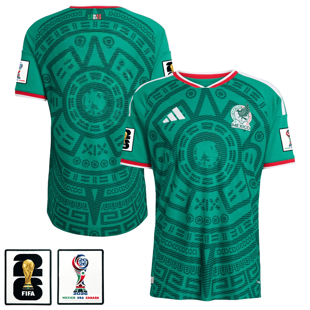 Mexico National Team 2026 x World Cup Patch Home Jersey - Green, Men