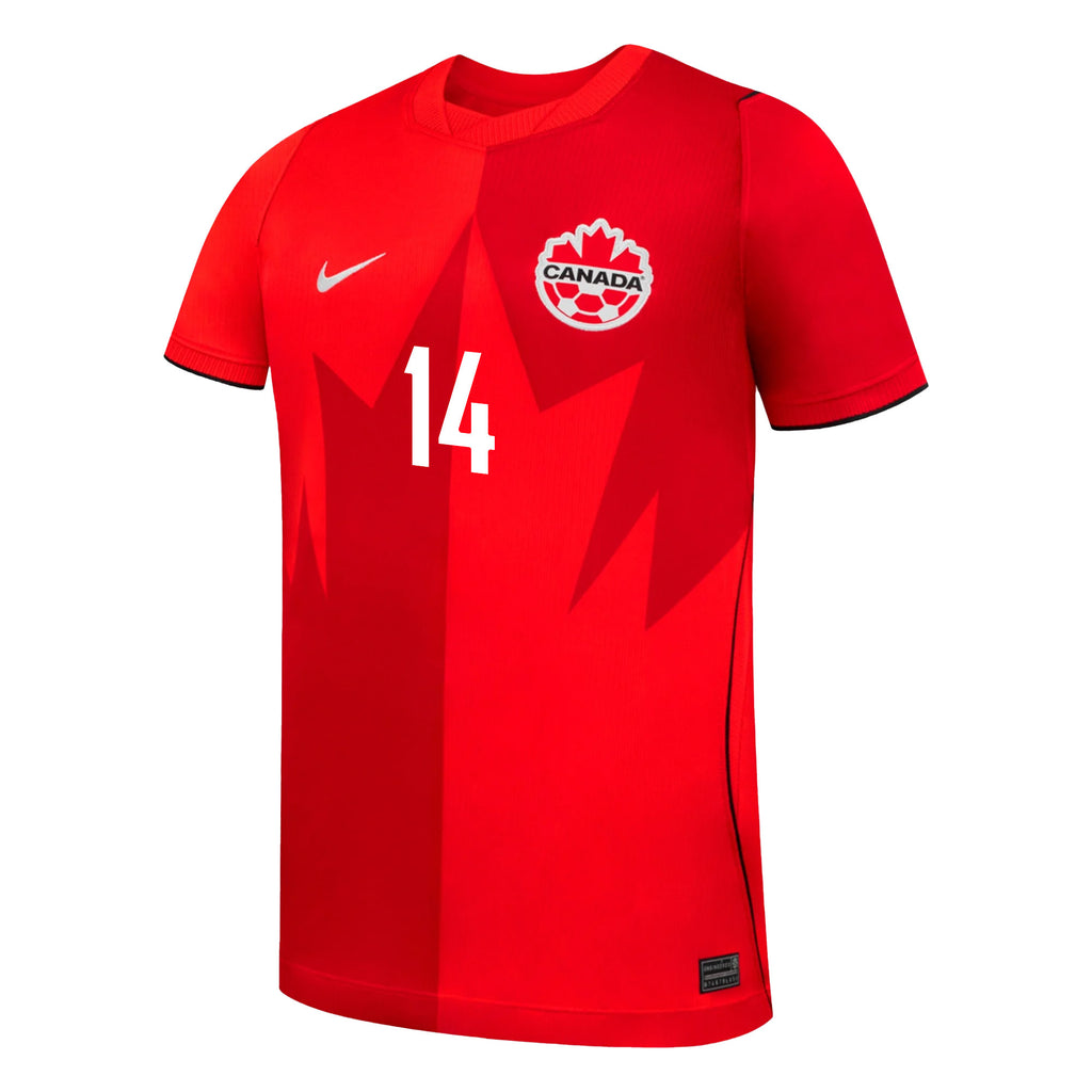 Jacob Shaffelburg 14 Youth Canada National Team 2026 Home Jersey - Red