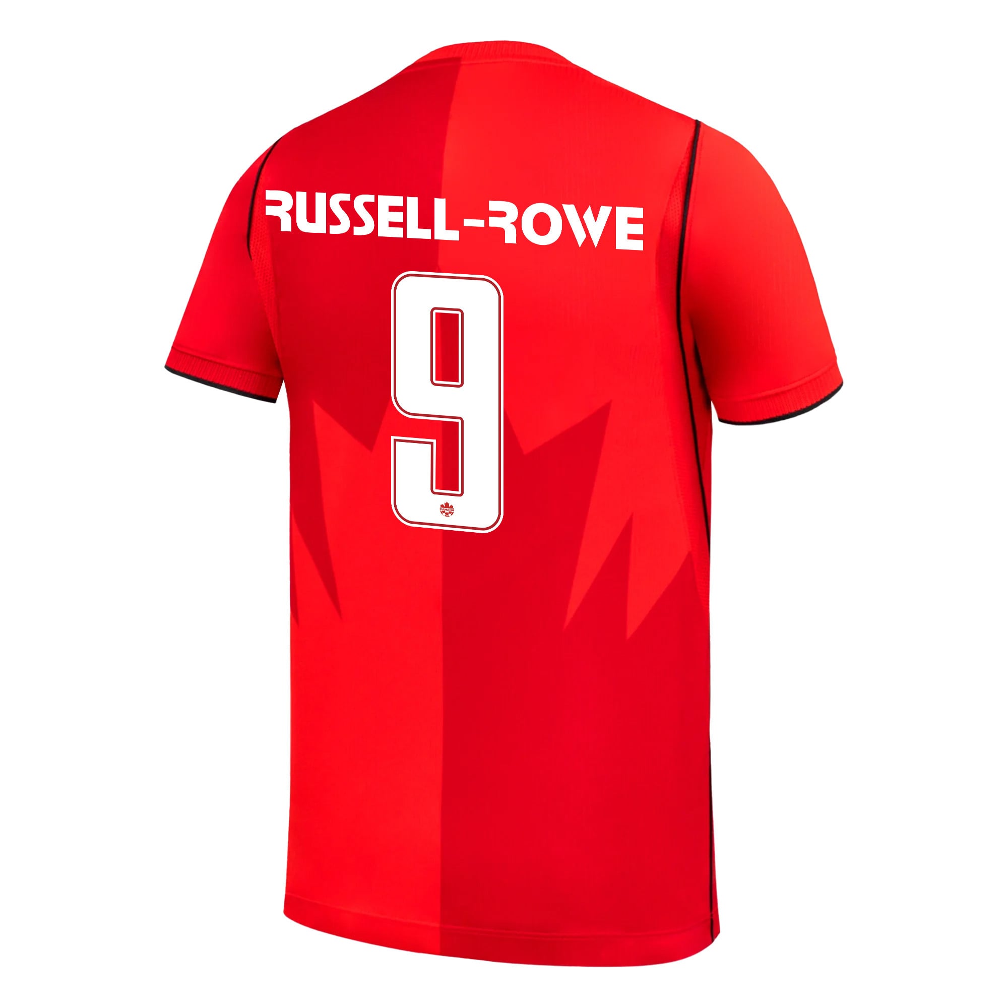 Jacen Russell-Rowe 9 Youth Canada National Team 2026 Home Jersey - Red