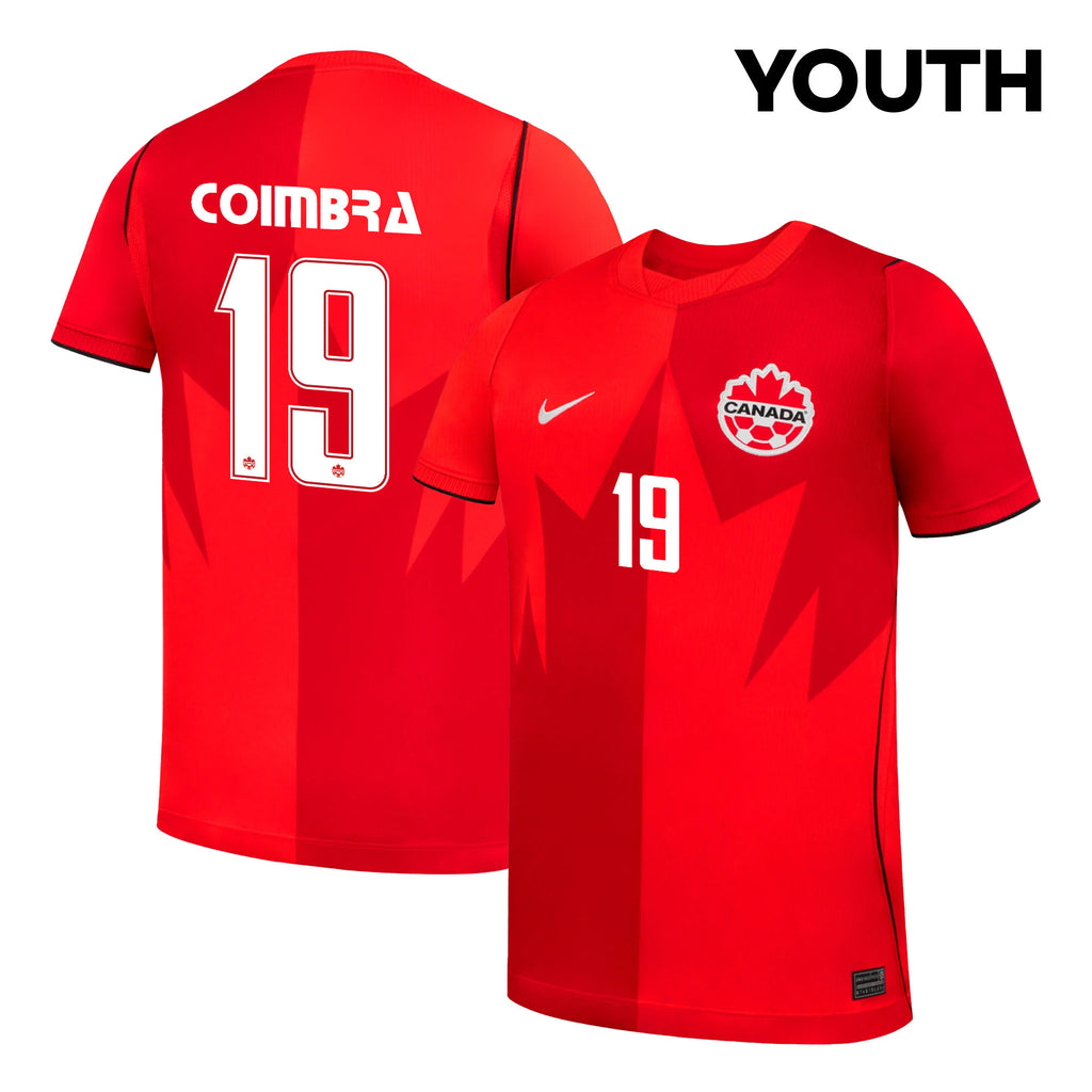 Tiago Coimbra 19 Youth Canada National Team 2026 Home Jersey - Red