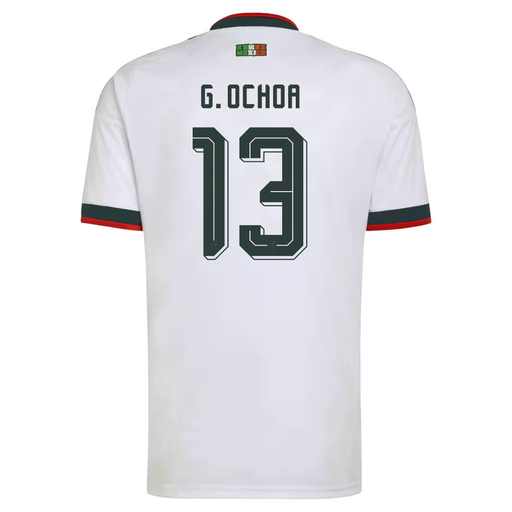 Guillermo Ochoa 13 Mexico National Team 2026 Away Jersey - White, Men