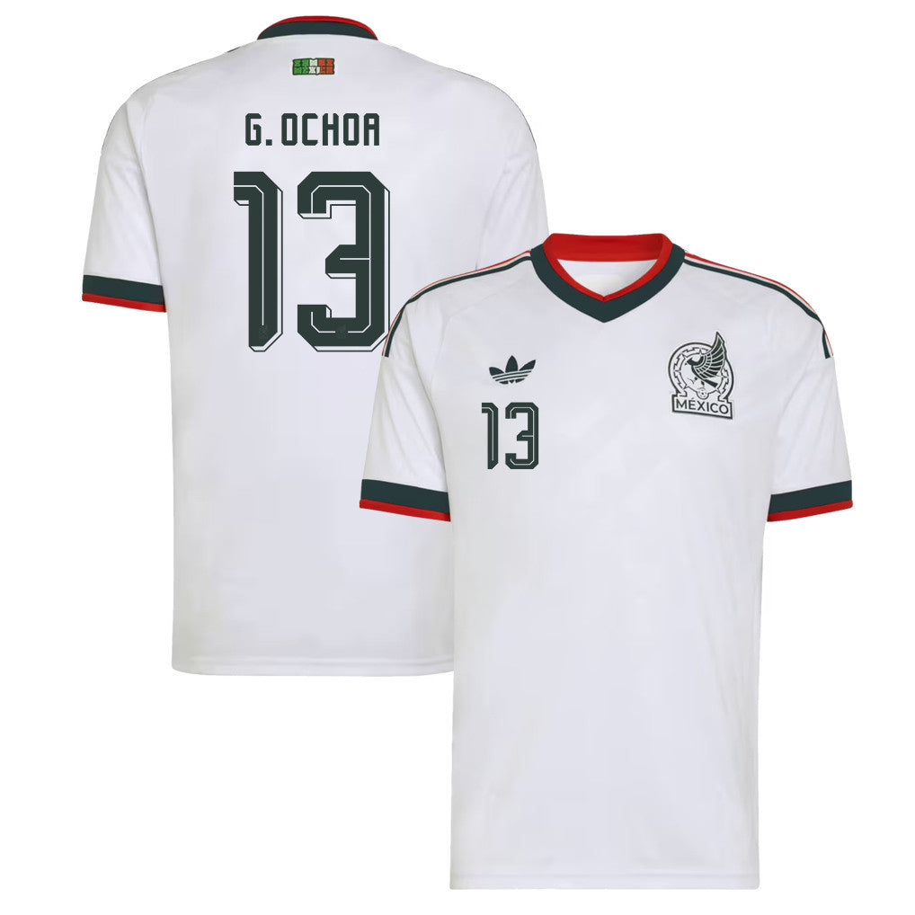 Guillermo Ochoa 13 Mexico National Team 2026 Away Jersey - White, Men