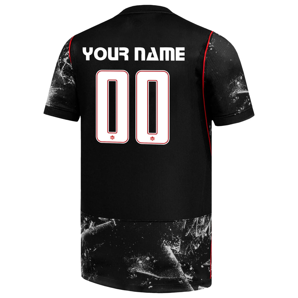 Canada National Team 2026 Youth Personalized Away Jersey - Black