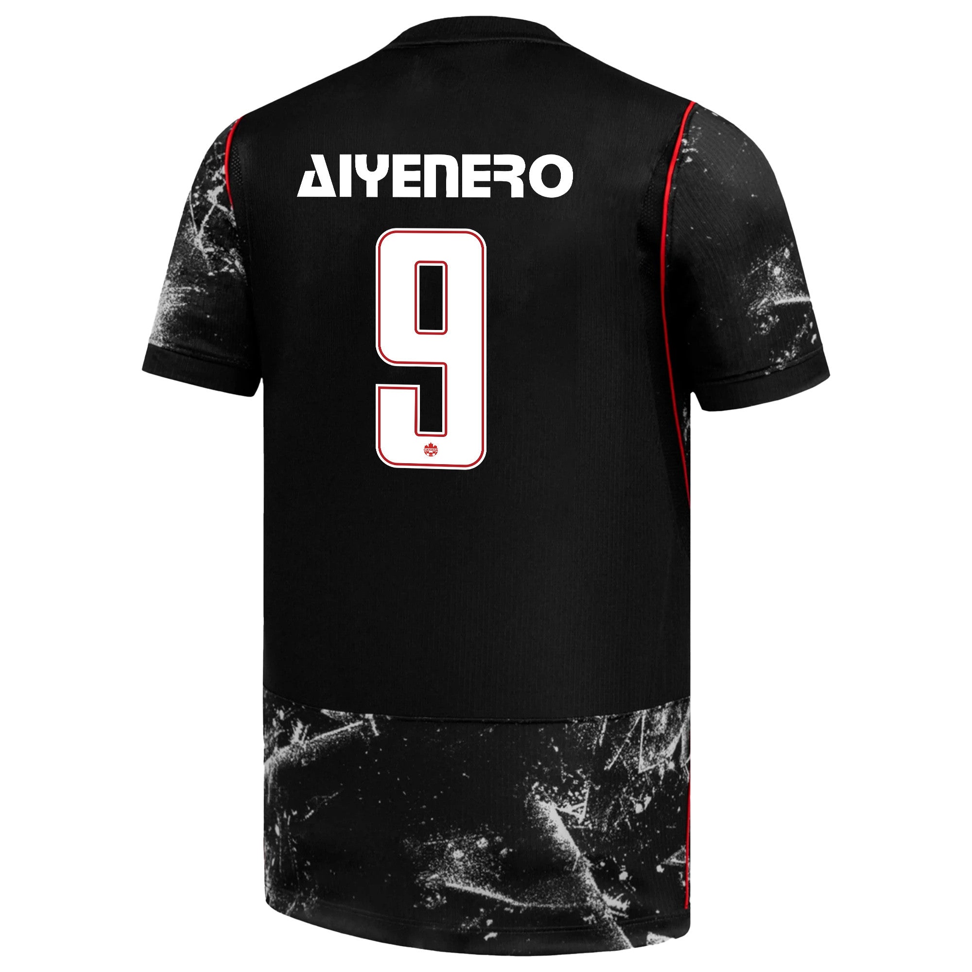 Marius Aiyenero 9 Youth Canada National Team 2026 Away Jersey - Black