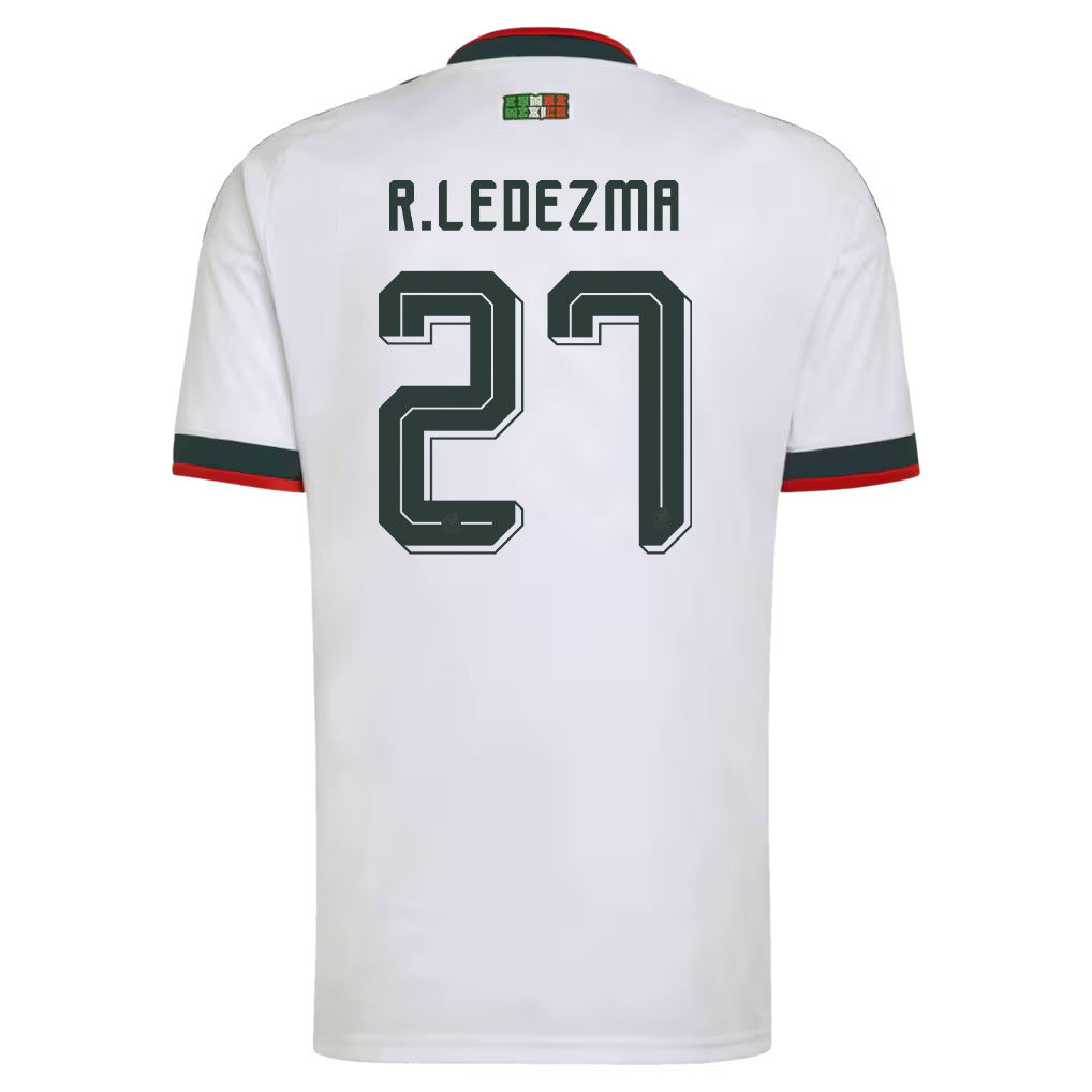 Richard Ledezma 27 Mexico National Team 2026 Away Jersey - White, Men