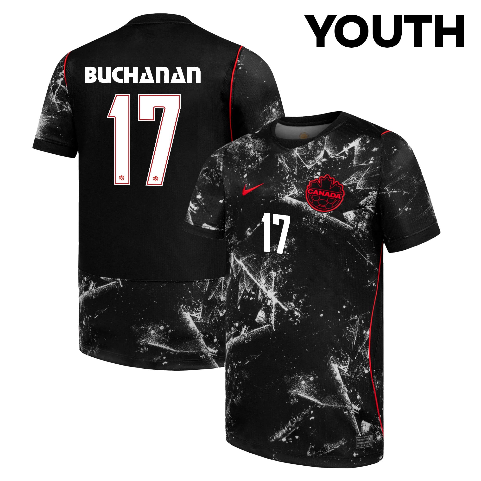 Kadeisha Buchanan 17 Youth Canada National Team 2026 Away Jersey - Black