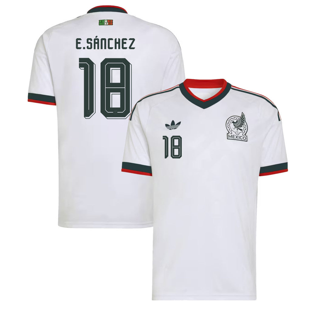 Érick Sánchez 18 Mexico National Team 2026 Away Jersey - White, Men