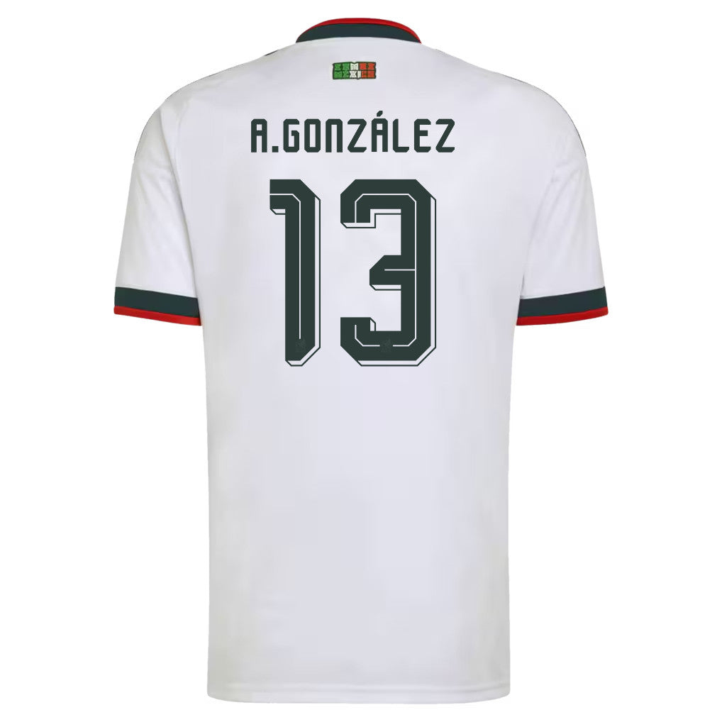 Armando González 13 Mexico National Team 2026 Away Jersey - White, Men