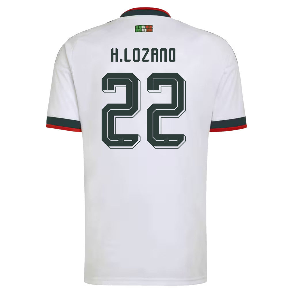 Hirving Lozano 22 Mexico National Team 2026 Away Jersey - White, Men