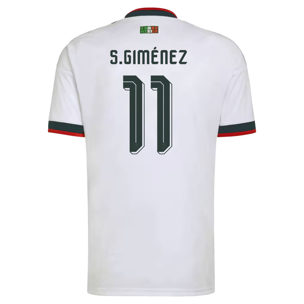 Santiago Giménez 11 Mexico National Team 2026 Away Jersey - White, Men