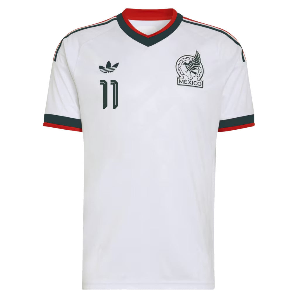 Santiago Giménez 11 Mexico National Team 2026 Away Jersey - White, Men