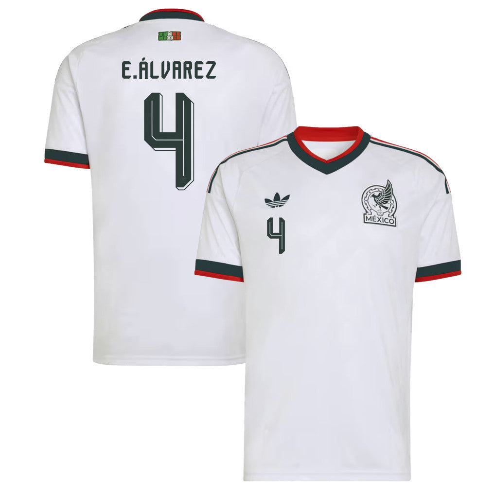 Edson Álvarez 4 Mexico National Team 2026 Away Jersey - White, Men