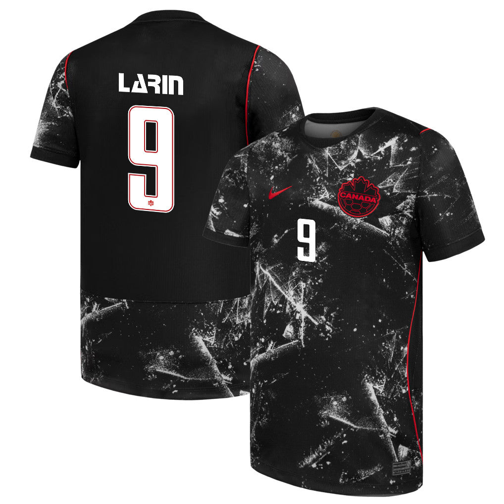 Cyle Larin 9 Canada National Team 2026 Away Jersey - Black, Men