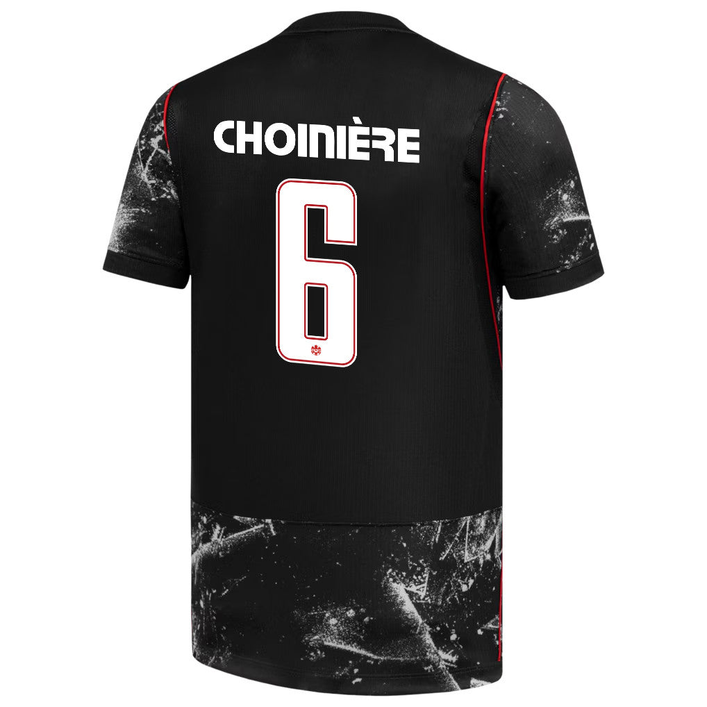 Mathieu Choinière 6 Canada National Team 2026 Away Jersey - Black, Men