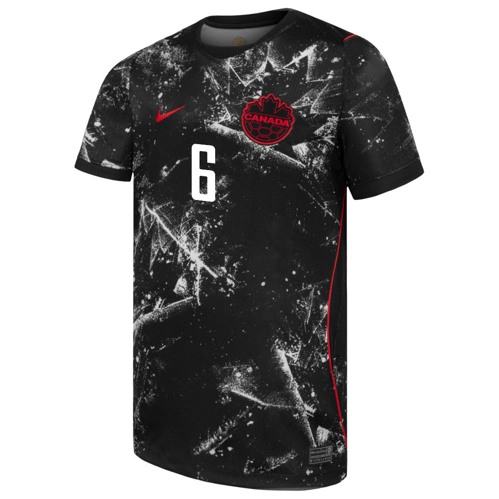 Mathieu Choinière 6 Canada National Team 2026 Away Jersey - Black, Men