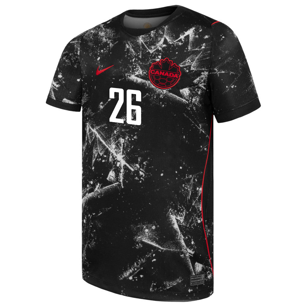 Marcelo Flores 26 Canada National Team 2026 Away Jersey - Black, Men