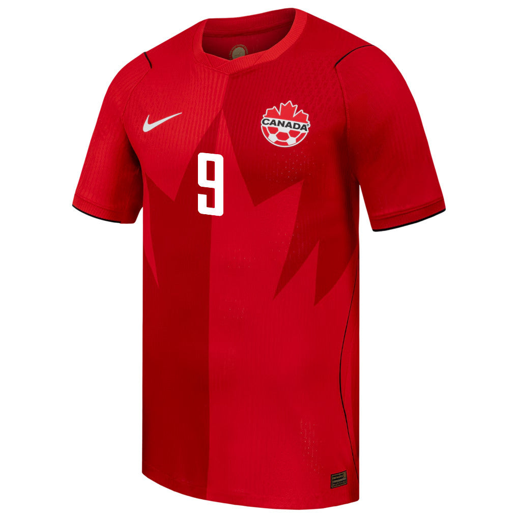 Marius Aiyenero 9 Canada National Team 2026 Home Jersey - Red, Men
