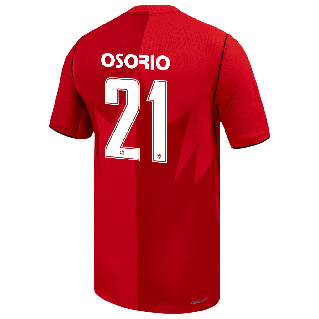 Jonathan Osorio 21 Canada National Team 2026 Home Jersey - Red, Men