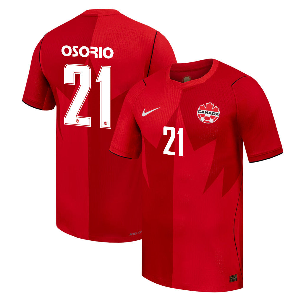 Jonathan Osorio 21 Canada National Team 2026 Home Jersey - Red, Men