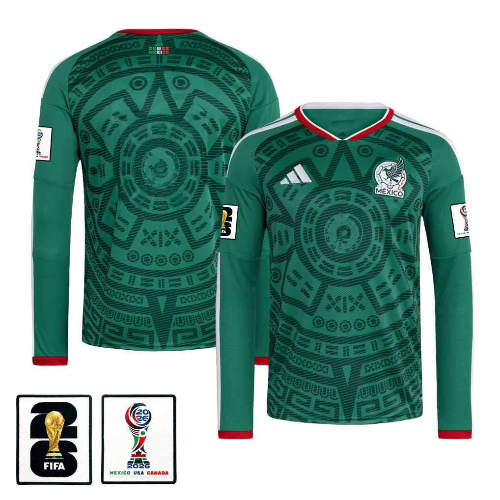 Mexico National Team 2026 Home Long Sleeve Jersey - Green