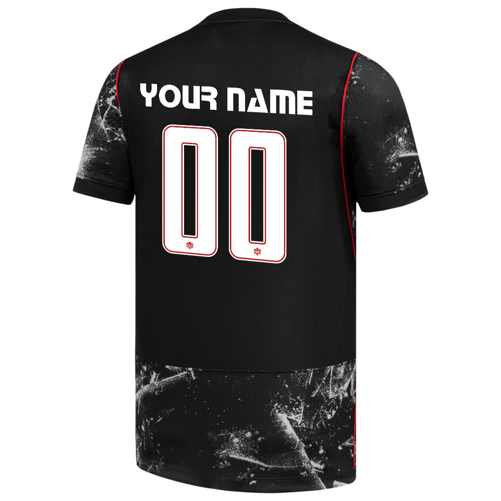 Canada National Team 2026 x World Cup Patch Personalized Away Jersey - Black, Men