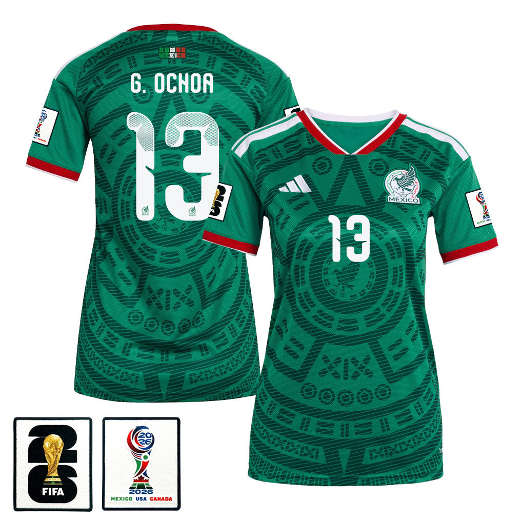 Guillermo Ochoa 13 Women's Mexico National Team 2026 Home Jersey - Green